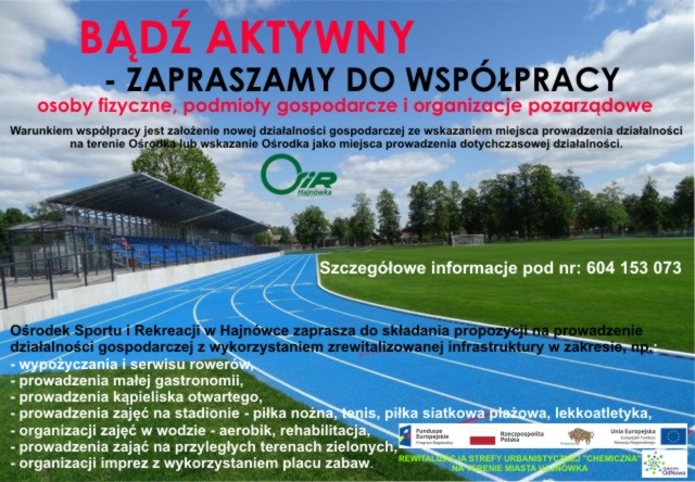 ZAPROSZENIE DO WSPÓŁPRACY
